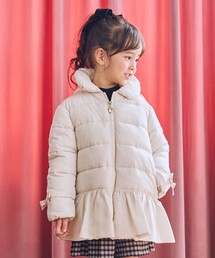 ANY(エニィ)の【フード取り外し/洗濯機可能】中綿フリル リボンコート(ダウンジャケット/コート)