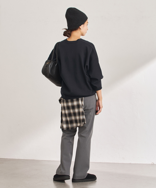 FRAMeWORK（フレームワーク）の「≪手洗い可≫フォルムカーディガン（カーディガン/ボレロ・レディース・スミクロ/チャコールグレー/ブルー・FREE）」の15枚目の写真