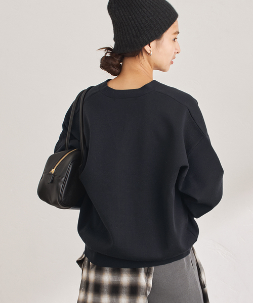 FRAMeWORK（フレームワーク）の「≪手洗い可≫フォルムカーディガン（カーディガン/ボレロ・レディース・スミクロ/チャコールグレー/ブルー・FREE）」の20枚目の写真