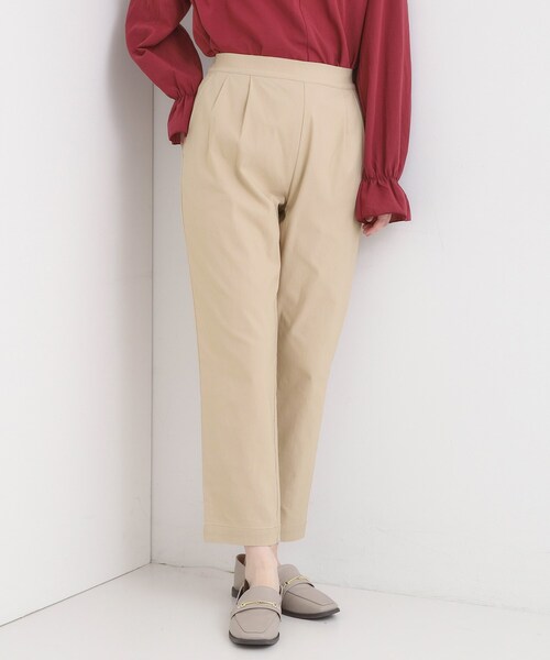 SHOO・LA・RUE(シューラルー)の「【高レビュー/洗濯機可/SS-LL】あったか裏起毛 のびのびストレッチ テーパードパンツ(その他パンツ・レディース・ベージュ/ブラック/チャコールグレー/オレンジ・01/10/04/02/03)」の3枚目の写真