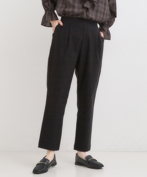 SHOO・LA・RUE(シューラルー)の「【高レビュー/洗濯機可/SS-LL】あったか裏起毛 のびのびストレッチ テーパードパンツ(その他パンツ・レディース・ベージュ/ブラック/チャコールグレー/オレンジ・01/10/04/02/03)」の2枚目の写真