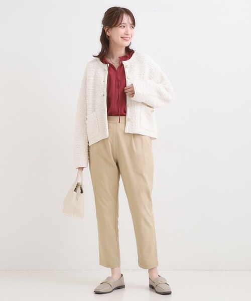 SHOO・LA・RUE(シューラルー)の「【高レビュー/洗濯機可/SS-LL】あったか裏起毛 のびのびストレッチ テーパードパンツ(その他パンツ・レディース・ベージュ/ブラック/チャコールグレー/オレンジ・01/10/04/02/03)」の20枚目の写真