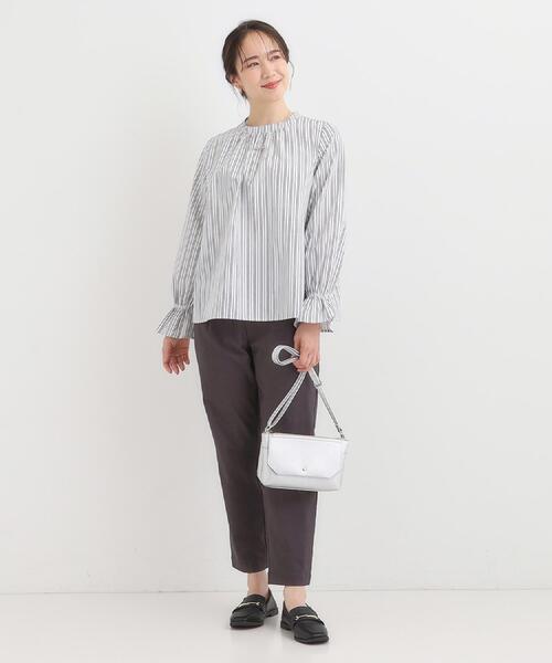 SHOO・LA・RUE(シューラルー)の「【高レビュー/洗濯機可/SS-LL】あったか裏起毛 のびのびストレッチ テーパードパンツ(その他パンツ・レディース・ベージュ/ブラック/チャコールグレー/オレンジ・01/10/04/02/03)」の5枚目の写真