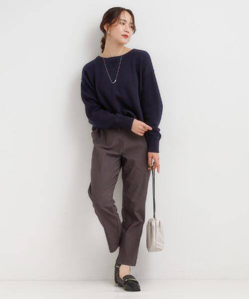 SHOO・LA・RUE(シューラルー)の「【高レビュー/洗濯機可/SS-LL】あったか裏起毛 のびのびストレッチ テーパードパンツ(その他パンツ・レディース・ベージュ/ブラック/チャコールグレー/オレンジ・01/10/04/02/03)」の6枚目の写真