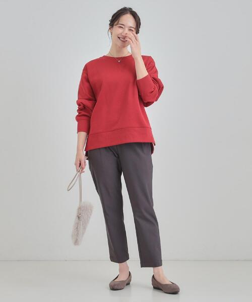 SHOO・LA・RUE(シューラルー)の「【高レビュー/洗濯機可/SS-LL】あったか裏起毛 のびのびストレッチ テーパードパンツ(その他パンツ・レディース・ベージュ/ブラック/チャコールグレー/オレンジ・01/10/04/02/03)」の8枚目の写真