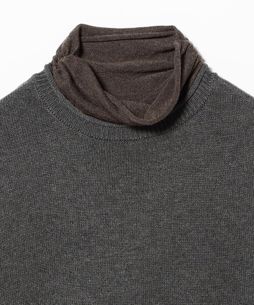 B:MING by BEAMS(ビーミングバイビームス)の「配色 ニット ワンピース(ワンピース・レディース・グレー/ネイビー・ONE SIZE)」の6枚目の写真