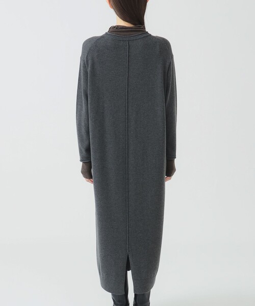B:MING by BEAMS（ビーミングバイビームス）の「配色 ニット ワンピース (洗濯可)（ワンピース・レディース・グレー/ネイビー・ONE SIZE）」の5枚目の写真
