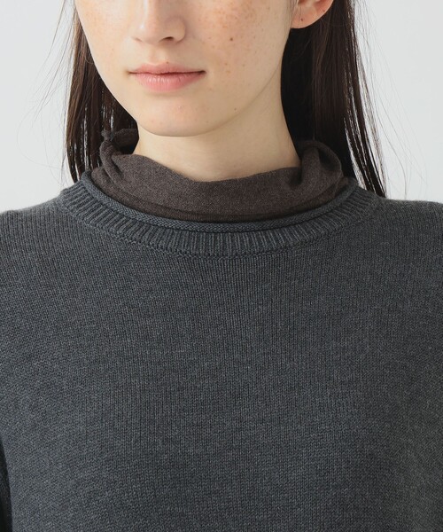 B:MING by BEAMS（ビーミングバイビームス）の「配色 ニット ワンピース (洗濯可)（ワンピース・レディース・グレー/ネイビー・ONE SIZE）」の6枚目の写真