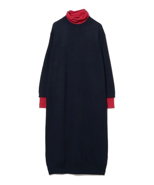 B:MING by BEAMS（ビーミングバイビームス）の「配色 ニット ワンピース (洗濯可)（ワンピース・レディース・グレー/ネイビー・ONE SIZE）」の17枚目の写真