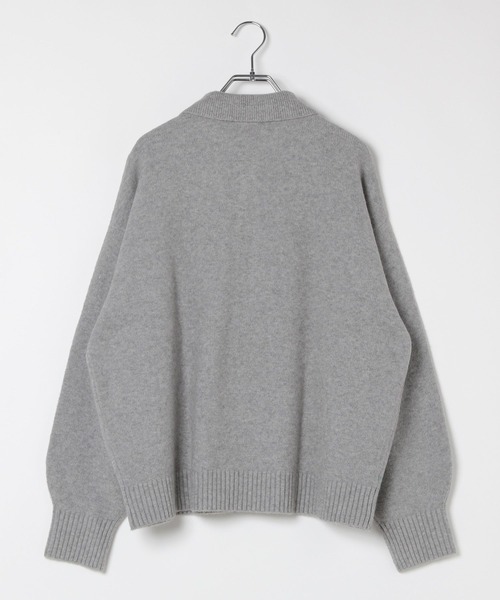 15ゲージアンゴラMIXポロプルオーバー 582402（ニット/セーター