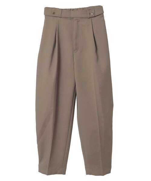 Liesse（リエス）の「ハイウエストカーブゼンタープレスパンツ（その他パンツ・レディース・カーキ/ブラック・3/2）」の5枚目の写真