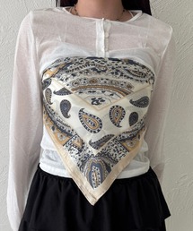 kutir（クティール）の「kutirlune／ペイズリースカーフ（バンダナ/スカーフ）」