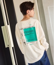 Right-on | 【Refurbish】プリントスウェットプルオーバー (カジュアルスタイル / コットン素材 / カラバリ豊富)(スウェット)