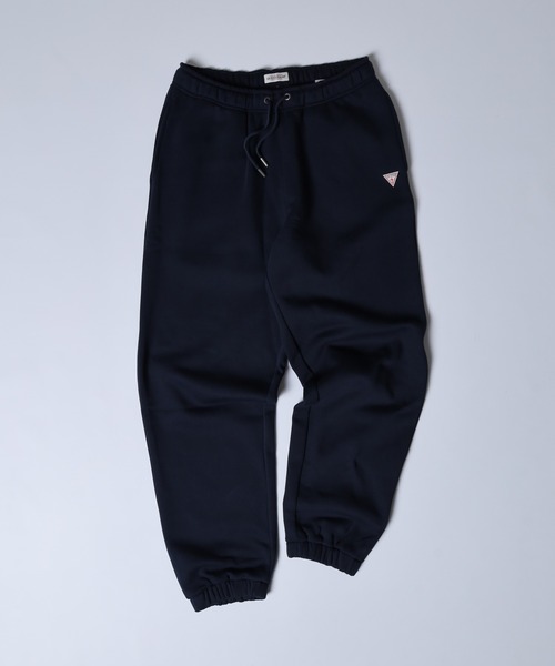 GUESS JEANS(ゲスジーンズ)の「GUESS JEANS GJ TRIANGLE LABEL JOGGER PANTS ゲス スウェット ジョガーパンツ コットン(スウェットパンツ・レディース・ネイビー/グレー・S/L/M)」の2枚目の写真