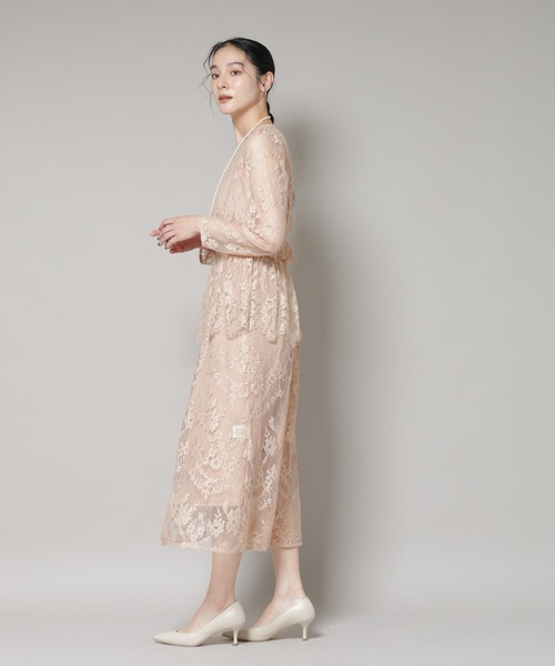 troisiemeCHACO（トロワズィエムチャコ）の「troisieme chaco/RUSSELLACE ワンピース（ワンピース・レディース・ブラック/ベージュ・38）」の9枚目の写真