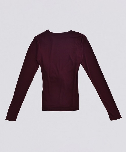 kiehtova（キエトヴァ）の「【kiehtova】SLUB TWIST TOPS/スラブ ツイスト トップス KTWR48（Tシャツ/カットソー・レディース・グリーン/バーガンディー/ブラック・FREE）」の11枚目の写真