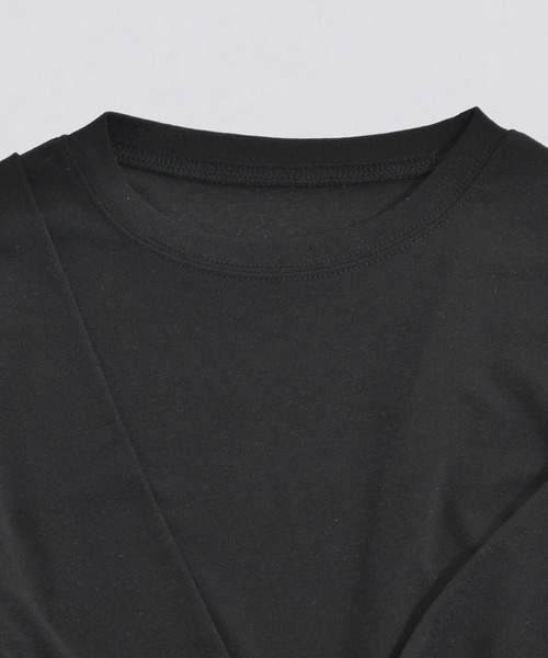 kiehtova（キエトヴァ）の「【kiehtova】SLUB TWIST TOPS/スラブ ツイスト トップス KTWR48（Tシャツ/カットソー・レディース・グリーン/バーガンディー/ブラック・FREE）」の15枚目の写真