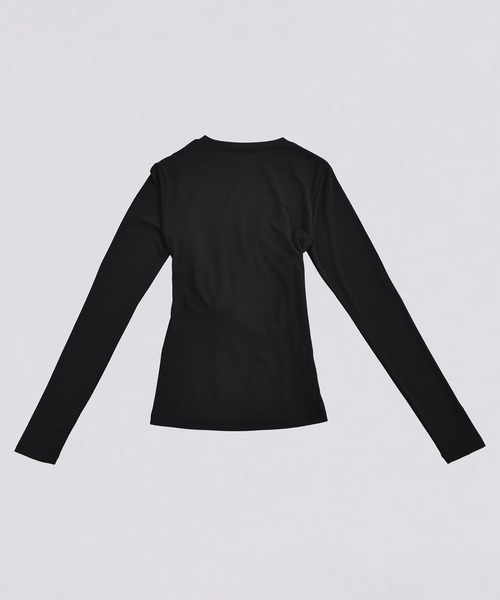 kiehtova（キエトヴァ）の「【kiehtova】SLUB TWIST TOPS/スラブ ツイスト トップス KTWR48（Tシャツ/カットソー・レディース・グリーン/バーガンディー/ブラック・FREE）」の10枚目の写真