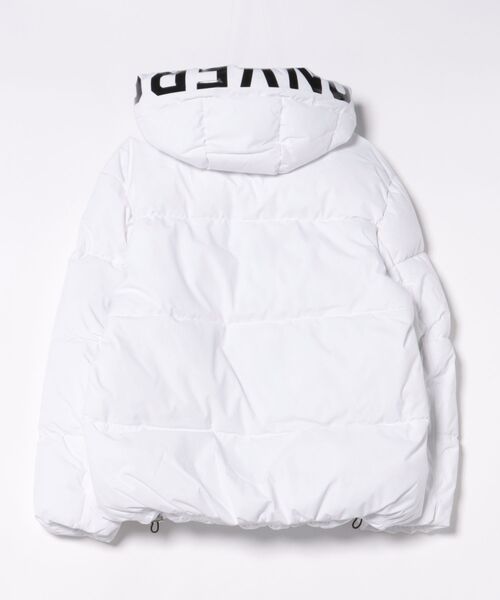 CONVERSE(コンバース)の「CONVERSE/コンバース 撥水 防風 ストレッチ フードロゴ ファイバーダウン中綿ジャケット レディース メンズ(ダウンジャケット/コート・メンズ・ブラック/ホワイト・M/L/LL)」の20枚目の写真