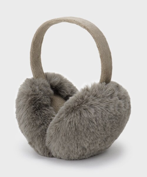 OPAQUE.CLIP（オペークドットクリップ）の「【折りたたみ可能】コンパクトフェイクファーイヤーマフラー（イヤーマフ・レディース・ブラウン系その他5/ブラウン系/ライトベージュ/グレー/チャコールグレー・00）」の4枚目の写真