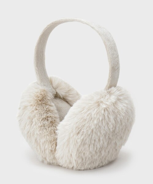 OPAQUE.CLIP（オペークドットクリップ）の「【折りたたみ可能】コンパクトフェイクファーイヤーマフラー（イヤーマフ・レディース・ブラウン系その他5/ブラウン系/ライトベージュ/グレー/チャコールグレー・00）」の5枚目の写真