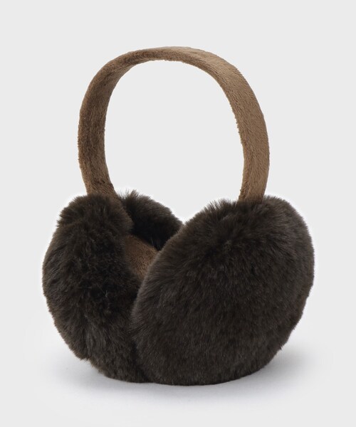 OPAQUE.CLIP（オペークドットクリップ）の「【折りたたみ可能】コンパクトフェイクファーイヤーマフラー（イヤーマフ・レディース・ブラウン系その他5/ブラウン系/ライトベージュ/グレー/チャコールグレー・00）」の3枚目の写真