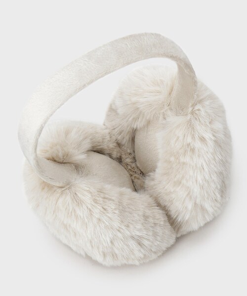 OPAQUE.CLIP（オペークドットクリップ）の「【折りたたみ可能】コンパクトフェイクファーイヤーマフラー（イヤーマフ・レディース・ブラウン系その他5/ブラウン系/ライトベージュ/グレー/チャコールグレー・00）」の7枚目の写真