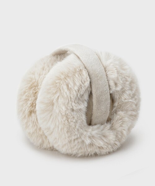 OPAQUE.CLIP（オペークドットクリップ）の「【折りたたみ可能】コンパクトフェイクファーイヤーマフラー（イヤーマフ・レディース・ブラウン系その他5/ブラウン系/ライトベージュ/グレー/チャコールグレー・00）」の8枚目の写真