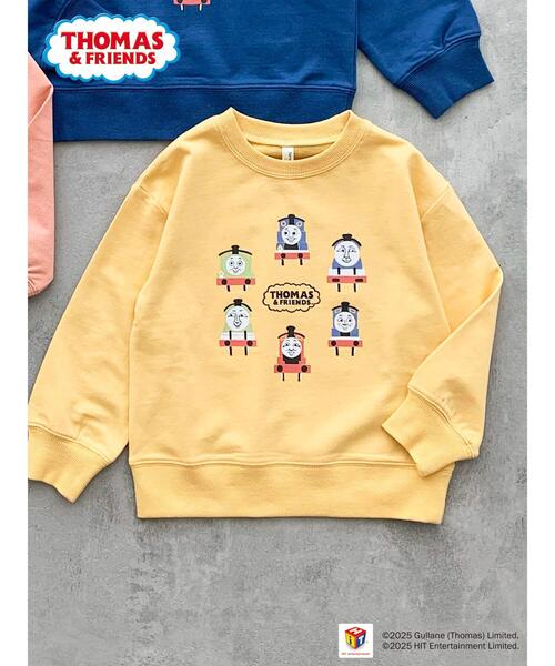Samansa Mos2 Lagom（サマンサモスモスラーゴム）の「【きかんしゃトーマス】プリントトレーナー（Tシャツ/カットソー・キッズ・ブルー/オレンジ/イエロー・100/110/120/95）」の3枚目の写真