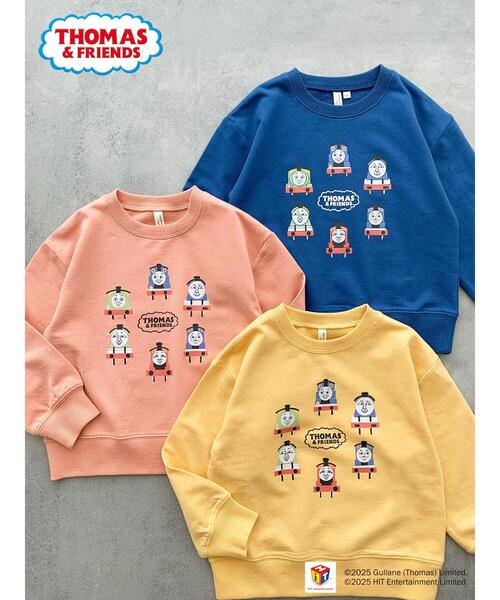 Samansa Mos2 Lagom（サマンサモスモスラーゴム）の「【きかんしゃトーマス】プリントトレーナー（Tシャツ/カットソー・キッズ・ブルー/オレンジ/イエロー・100/110/120/95）」の4枚目の写真
