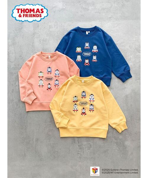 Samansa Mos2 Lagom（サマンサモスモスラーゴム）の「【きかんしゃトーマス】プリントトレーナー（Tシャツ/カットソー・キッズ・ブルー/オレンジ/イエロー・100/110/120/95）」の5枚目の写真