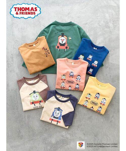 Samansa Mos2 Lagom（サマンサモスモスラーゴム）の「【きかんしゃトーマス】プリントトレーナー（Tシャツ/カットソー・キッズ・ブルー/オレンジ/イエロー・100/110/120/95）」の8枚目の写真