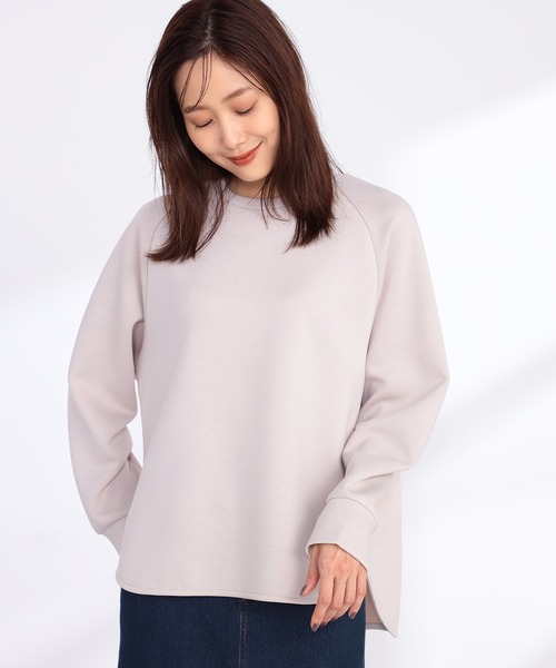 GALLORIA(ギャローリア)の「ラウンドヘムプルオーバー(Tシャツ/カットソー・レディース・オレンジ/オートミール/グレー/ダークグリーン・M/S/L/LL)」の2枚目の写真