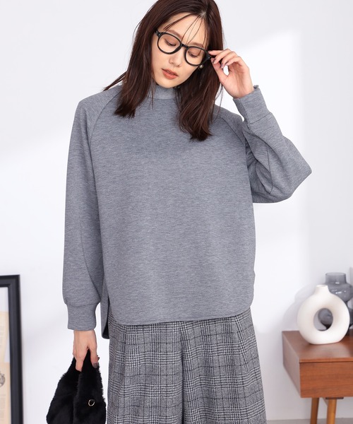 GALLORIA(ギャローリア)の「ラウンドヘムプルオーバー(Tシャツ/カットソー・レディース・オレンジ/オートミール/グレー/ダークグリーン・M/S/L/LL)」の5枚目の写真
