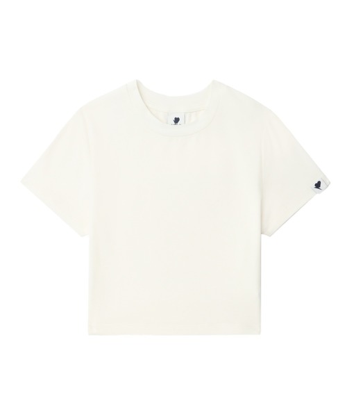 APEE BY A BATHING APE(エイピーバイアベイシングエイプ)の「CROP TEE(Tシャツ/カットソー・レディース・グレー/アイボリー/ブラック・SMALL/X-SMALL)」の2枚目の写真