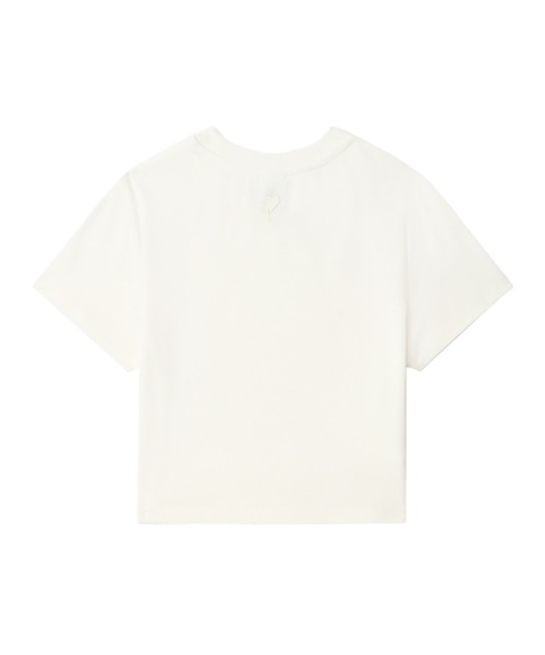 APEE BY A BATHING APE(エイピーバイアベイシングエイプ)の「CROP TEE(Tシャツ/カットソー・レディース・グレー/アイボリー/ブラック・SMALL/X-SMALL)」の4枚目の写真