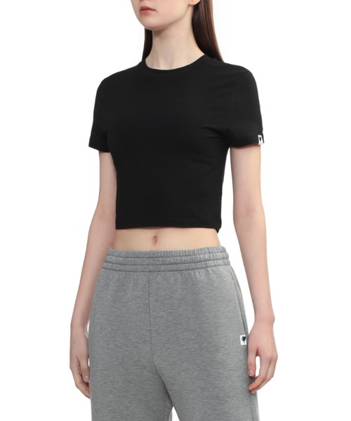 APEE BY A BATHING APE(エイピーバイアベイシングエイプ)の「CROP TEE(Tシャツ/カットソー・レディース・グレー/アイボリー/ブラック・SMALL/X-SMALL)」の8枚目の写真