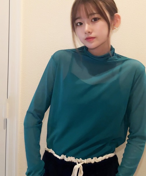NOLITA LABORATORY（ノリータラボラトリー）の「【 NOLITA / ノリータ 】 シアータートルカットソー（Tシャツ/カットソー・レディース・アイボリー/ブラック/ブルー・FREE）」の3枚目の写真