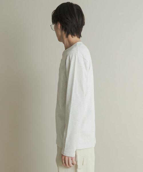 SENSE OF PLACE by URBAN RESEARCH（センスオブプレイスバイアーバンリサーチ）の「ヘンリーネックロングTシャツ（Tシャツ/カットソー・メンズ・オートミール/ブラック・MEDIUM/LARGE）」の21枚目の写真