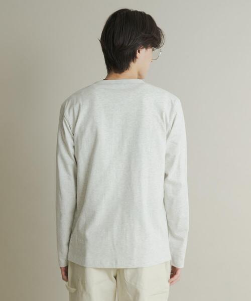 SENSE OF PLACE by URBAN RESEARCH（センスオブプレイスバイアーバンリサーチ）の「ヘンリーネックロングTシャツ（Tシャツ/カットソー・メンズ・オートミール/ブラック・MEDIUM/LARGE）」の22枚目の写真