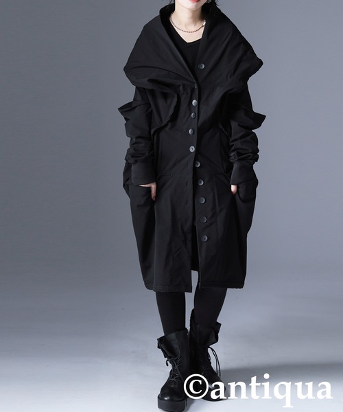antiqua(アンティカ)の「変形モードコクーンコート(その他アウター・レディース・ブラック・ONESIZE)」の17枚目の写真