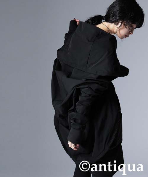 antiqua(アンティカ)の「変形モードコクーンコート(その他アウター・レディース・ブラック・ONESIZE)」の18枚目の写真
