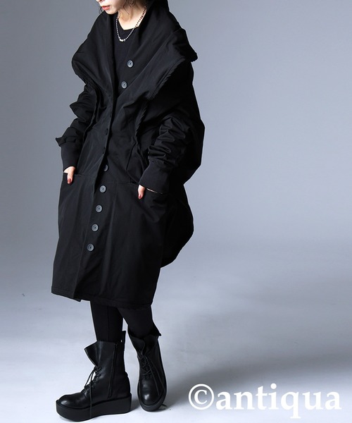 antiqua(アンティカ)の「変形モードコクーンコート(その他アウター・レディース・ブラック・ONESIZE)」の19枚目の写真
