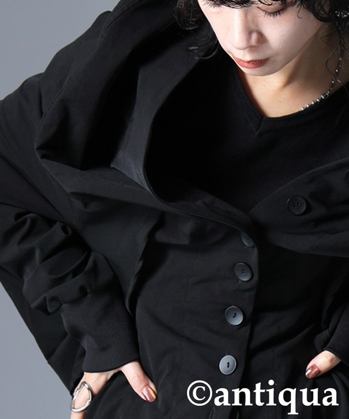 antiqua(アンティカ)の「変形モードコクーンコート(その他アウター・レディース・ブラック・ONESIZE)」の20枚目の写真