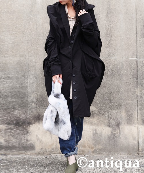 変形モードコクーンコート（その他アウター）｜antiqua（アンティカ