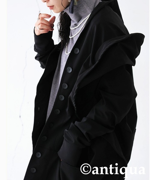 変形モードコクーンコート（その他アウター）｜antiqua（アンティカ