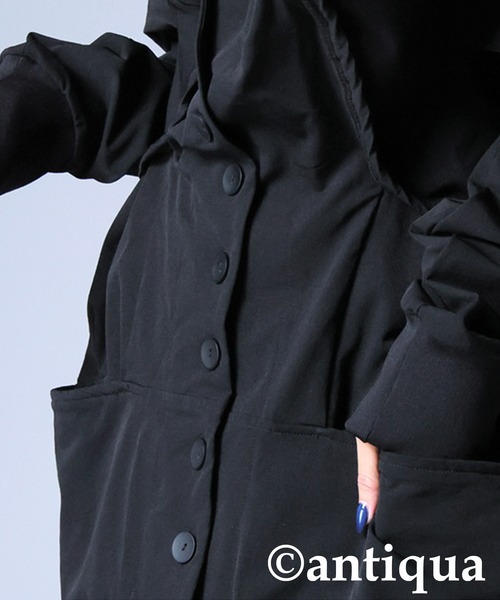 antiqua(アンティカ)の「変形モードコクーンコート(その他アウター・レディース・ブラック・ONESIZE)」の5枚目の写真