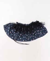 H.A.K（ハク）の「レオパードフラワーカットジャカード＋ナイロンチュール　マルチフリルストール（ストール/ショール）」