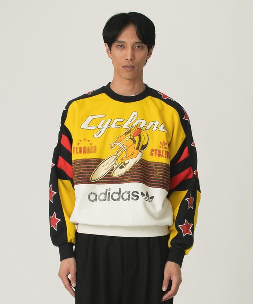 adidas Originals(アディダスオリジナルス)の「ADIDAS CYCLING CREW CC970/JW0147(スウェット・メンズ・イエロー・S/M)」の1枚目の写真