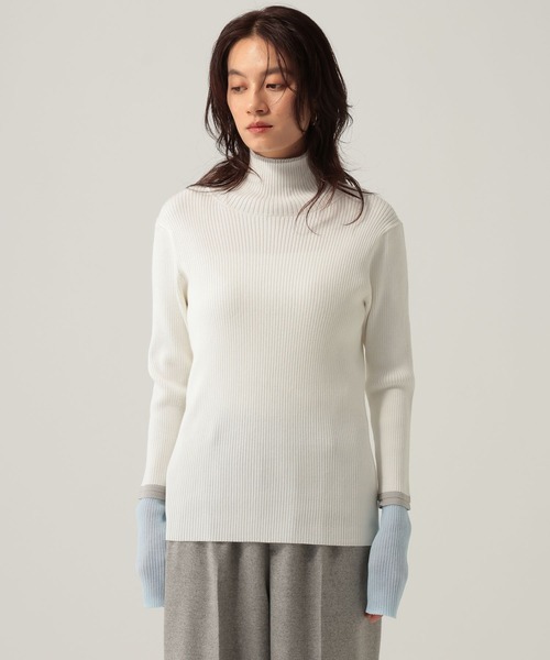 セール】配色リブタートルニット/621799（ニット/セーター）｜Elura